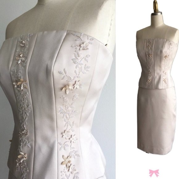 Kay Unger Dresses & Skirts - SOLD on another platform …..Kay Unger Champagne Strapless ,🚚FREE SHIPPING🚚